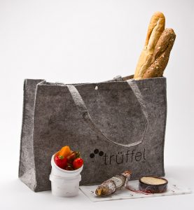 Präsenttasche für das Frühstück